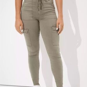 American Eagle High Waisted Skinny Cargo Jeans